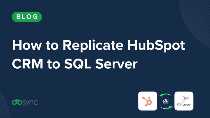 Hubspot crm to sql server replication